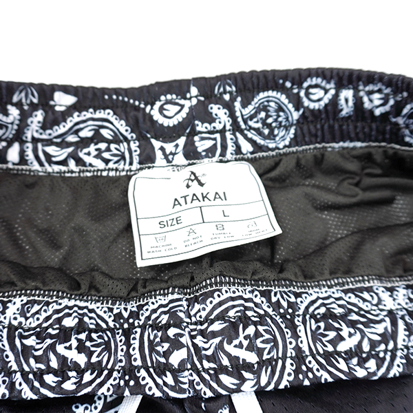 Atakai™ Paisley Mesh Shorts - Black