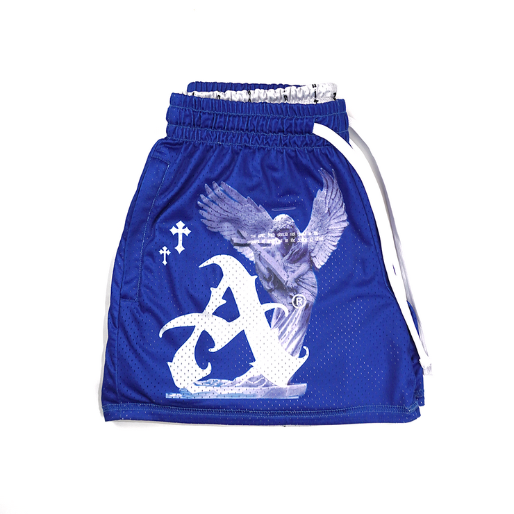 Short en maille réversible Atakai™ - Bleu/OffWhite