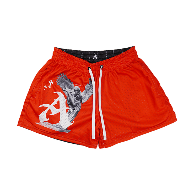 Atakai™ Reversible Mesh-Shorts – Rot/Schwarz 