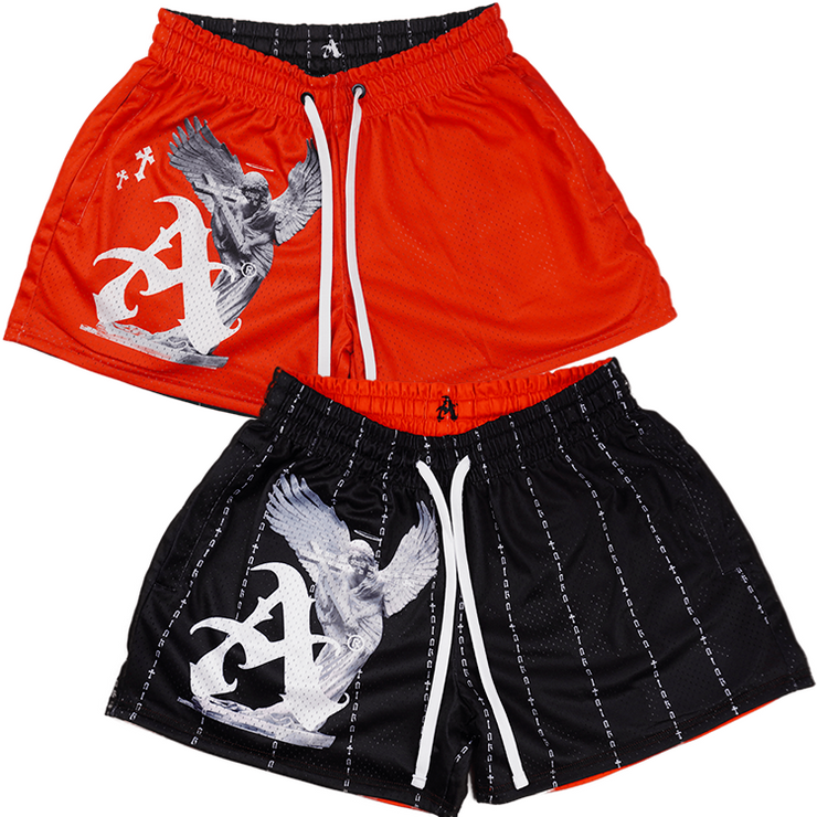 Atakai™ Reversible Mesh Shorts - Red/Black