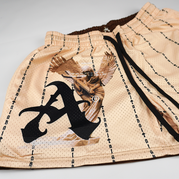 Atakai™ Reversible Mesh Shorts - Brown/Cream