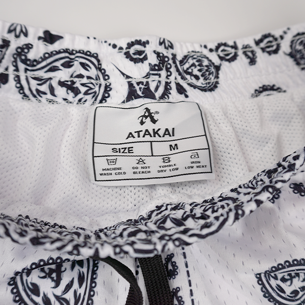 Atakai™ Paisley Mesh Shorts - White