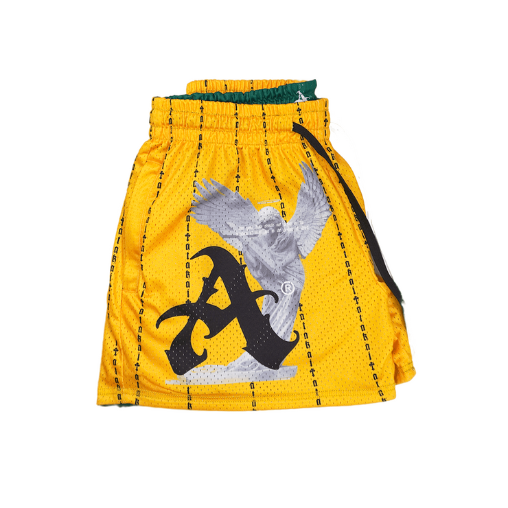 Atakai™ Reversible Mesh Shorts - Green/Yellow